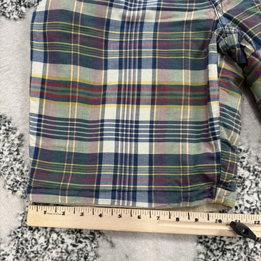 Polo Ralph‎ Lauren Madras Plaid Reversible Shorts Mens Size 34 Preppy Cotton